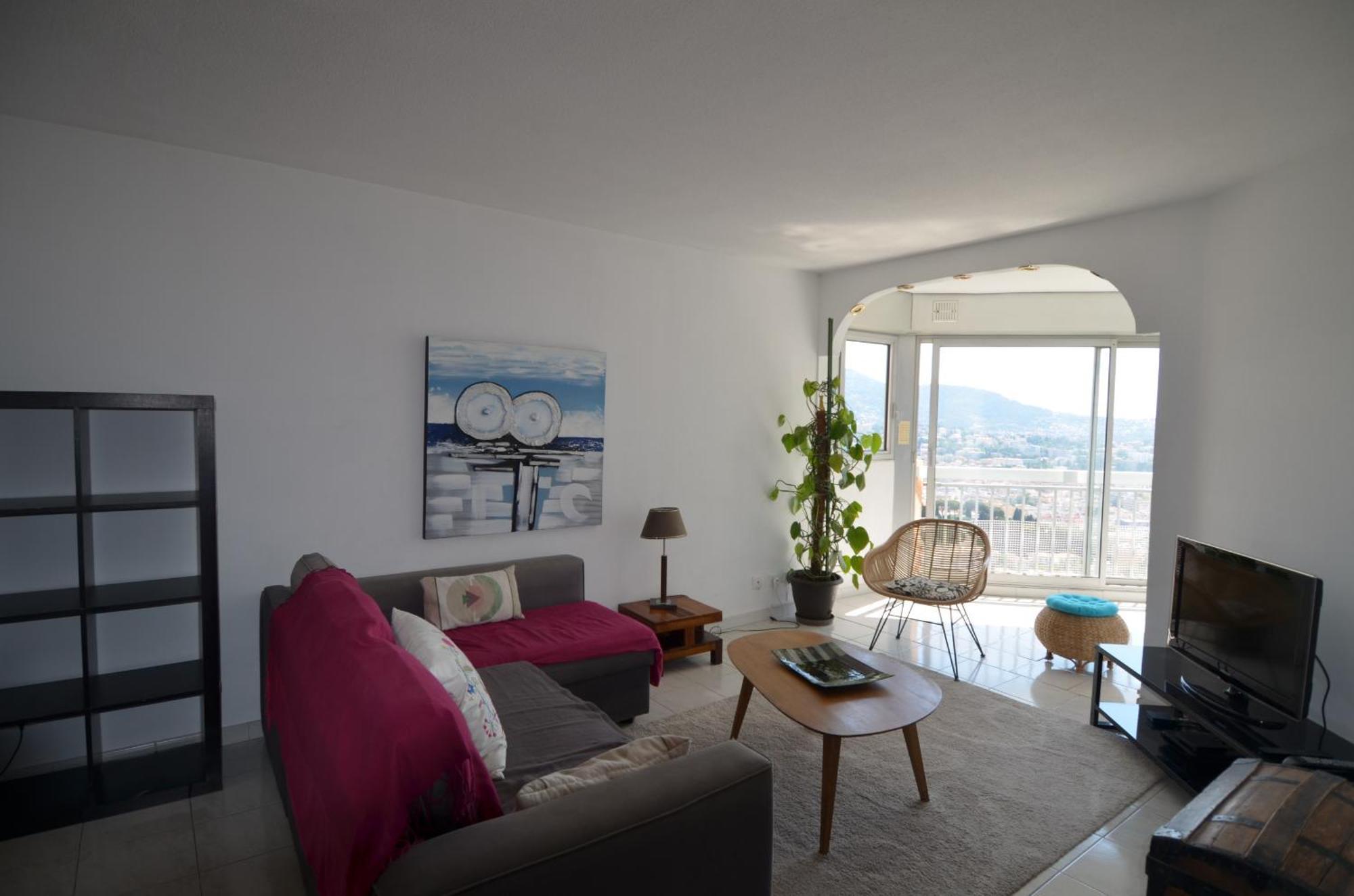Babylone - Appartement Vue Panoramique Avec Piscine Pour 6 Personnes A Nice Quartier Pessicart Екстер'єр фото