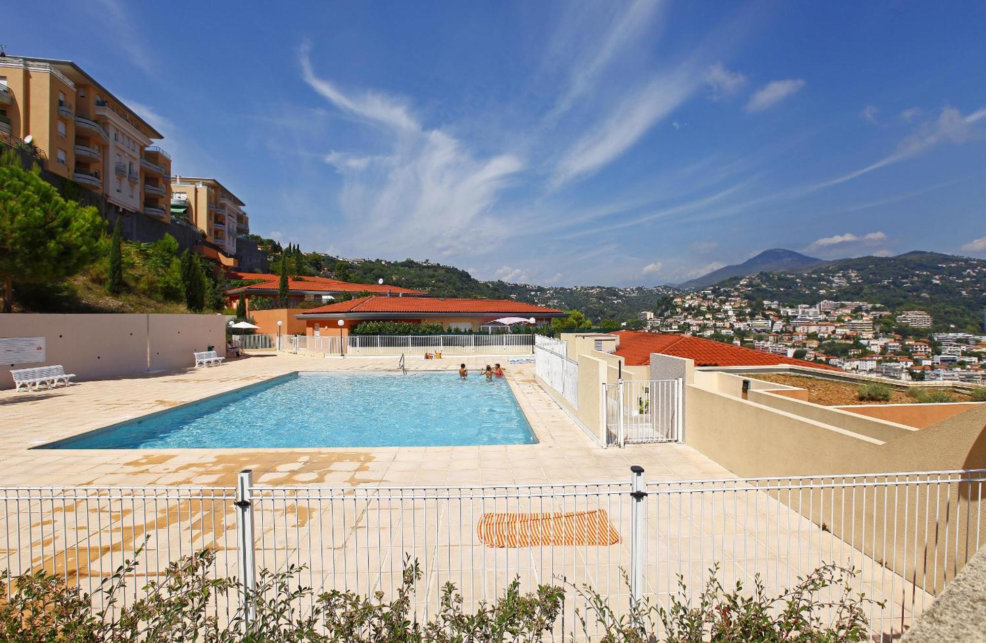 Babylone - Appartement Vue Panoramique Avec Piscine Pour 6 Personnes A Nice Quartier Pessicart Екстер'єр фото